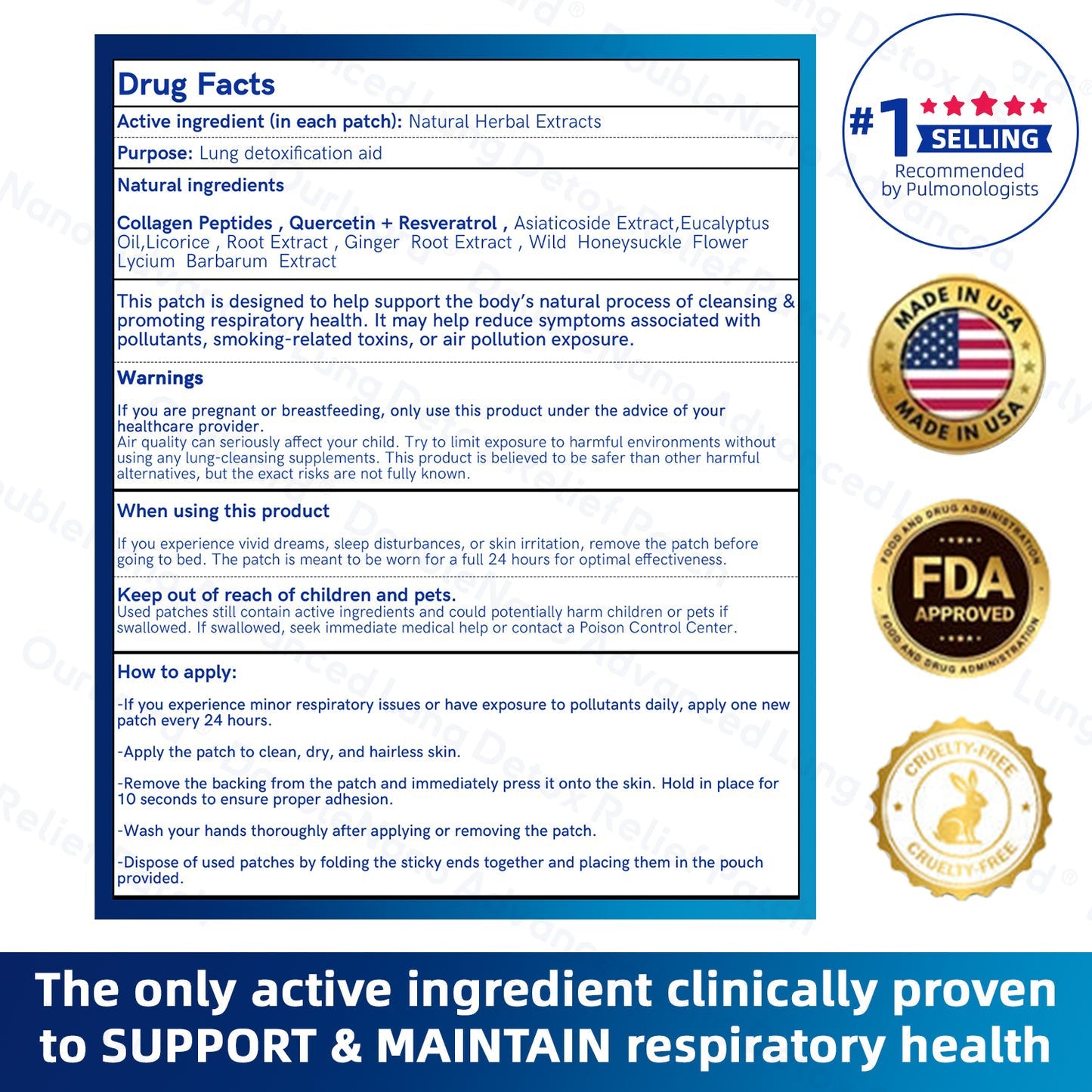 🛡️🛡️FDA Approved|Zvoevo® DoubleNano COPD Relief Patch (💝 Cough, wheezing, shortness of breath, sputum, stuffy nose, bronchitis, bronchitis, allergy symptoms, lung discomfort🫁)