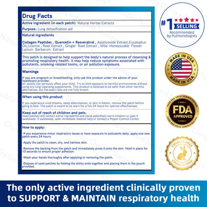 🛡️🛡️FDA Approved|Zvoevo® DoubleNano COPD Relief Patch (💝 Cough, wheezing, shortness of breath, sputum, stuffy nose, bronchitis, bronchitis, allergy symptoms, lung discomfort🫁)