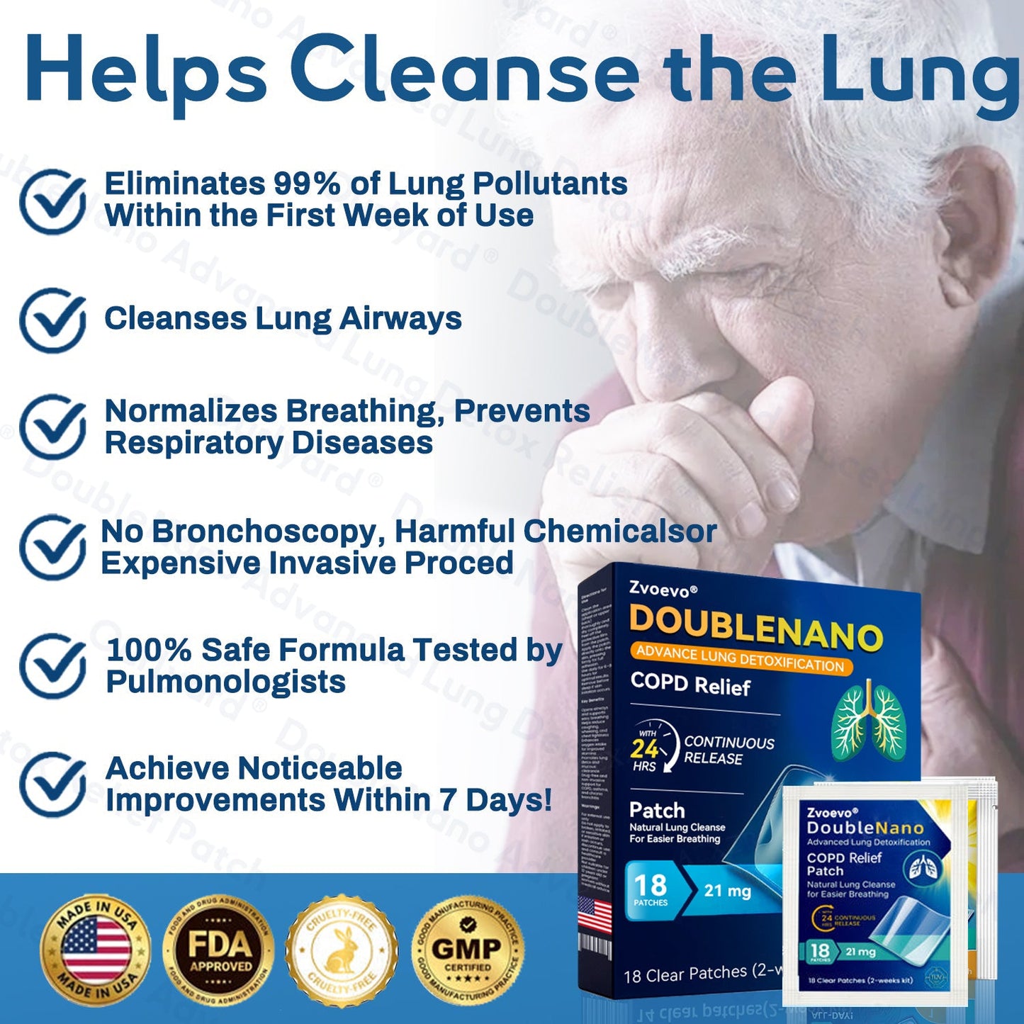 🛡️🛡️FDA Approved|Zvoevo® DoubleNano COPD Relief Patch (💝 Cough, wheezing, shortness of breath, sputum, stuffy nose, bronchitis, bronchitis, allergy symptoms, lung discomfort🫁)