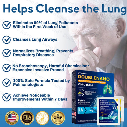 🛡️🛡️FDA Approved|Zvoevo® DoubleNano COPD Relief Patch (💝 Cough, wheezing, shortness of breath, sputum, stuffy nose, bronchitis, bronchitis, allergy symptoms, lung discomfort🫁)