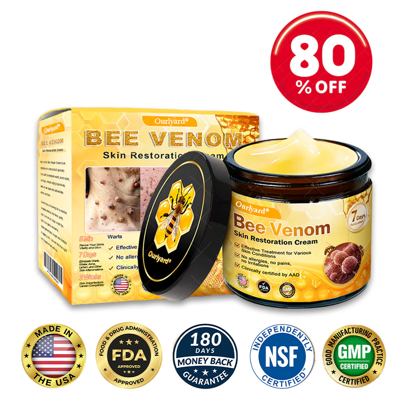 🔥FDA Approved: Ourlyard® Bee Venom Skin Restoration Cream — 🔥Limited Time 80% OFF🔥