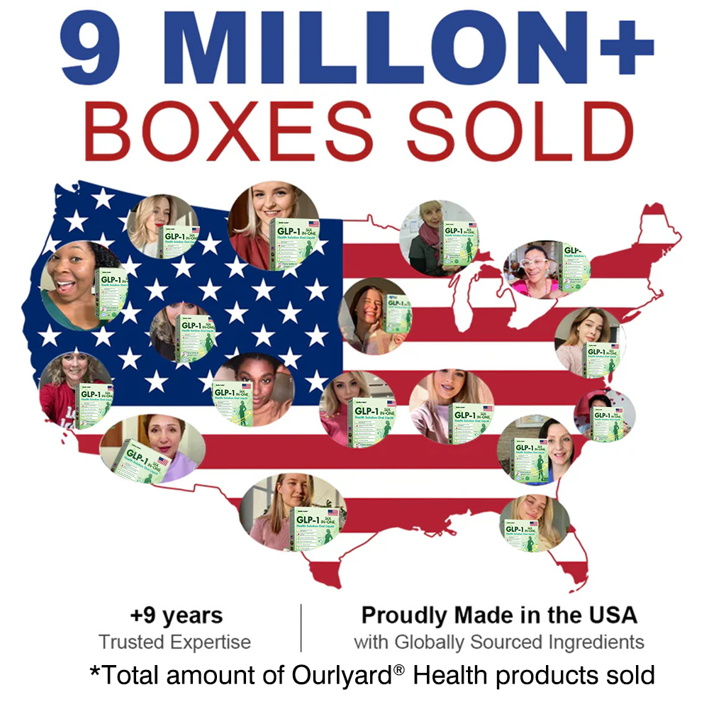 ☀️Official Store |Ourlyard®GLP-1 SIX-IN-ONE Health Solution Oral Liquid (Just once a day, visible changes in 7 days) For obesity, cardiovascular health, diabetes, sleep apnea, Gut Health, joint issues, and more
