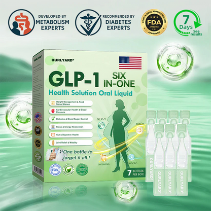 ☀️Official Store |Ourlyard®GLP-1 SIX-IN-ONE Health Solution Oral Liquid (Just once a day, visible changes in 7 days) For obesity, cardiovascular health, diabetes, sleep apnea, Gut Health, joint issues, and more