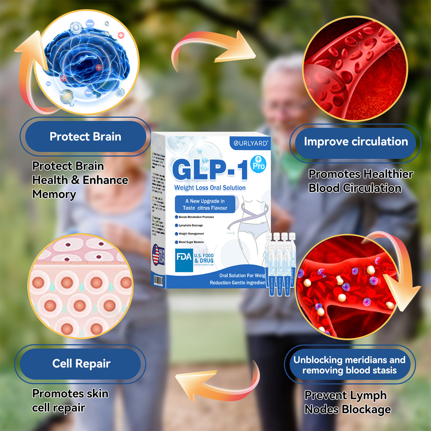 ☀️Ourlyard® GLP-1 Pro Weight Loss Oral Solution – Visible results in 7 days, no side effects, suitable for all age groups