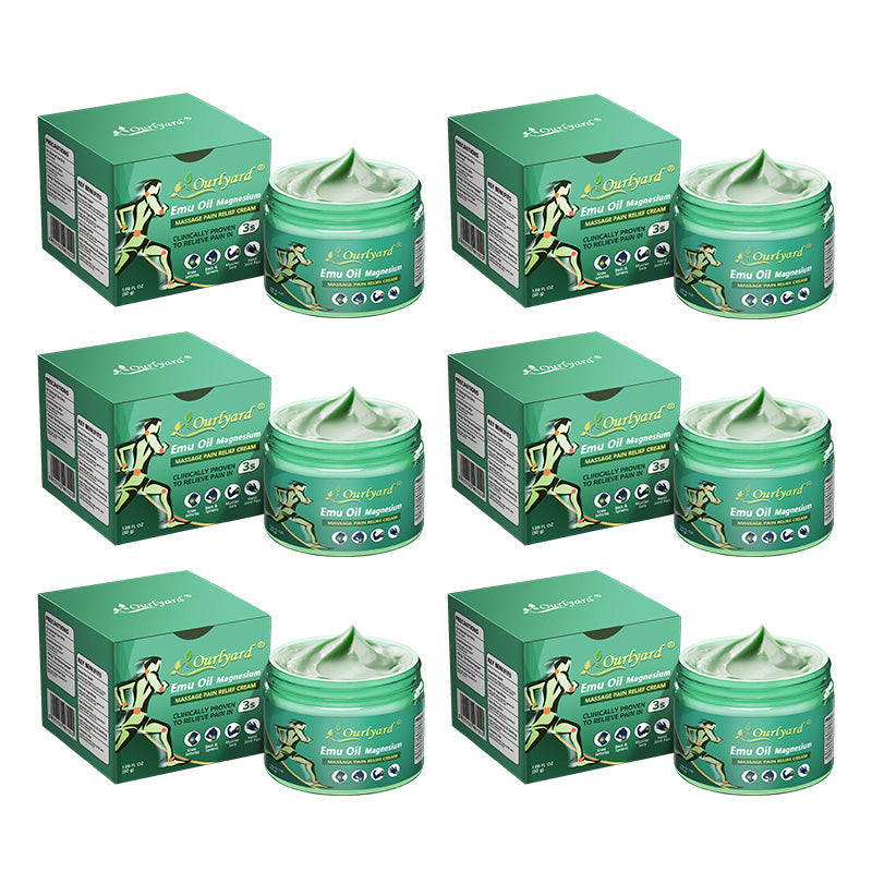 🔥🔥FDA Approved|Ourlyard® Advanced Magnesium & Emu Oil Massage Pain Relief Cream (🏅The Ultimate Solution for Muscle Aches, Arthritis, Joint Pain, Nerve Pain, Inflammation, and Stiffness)